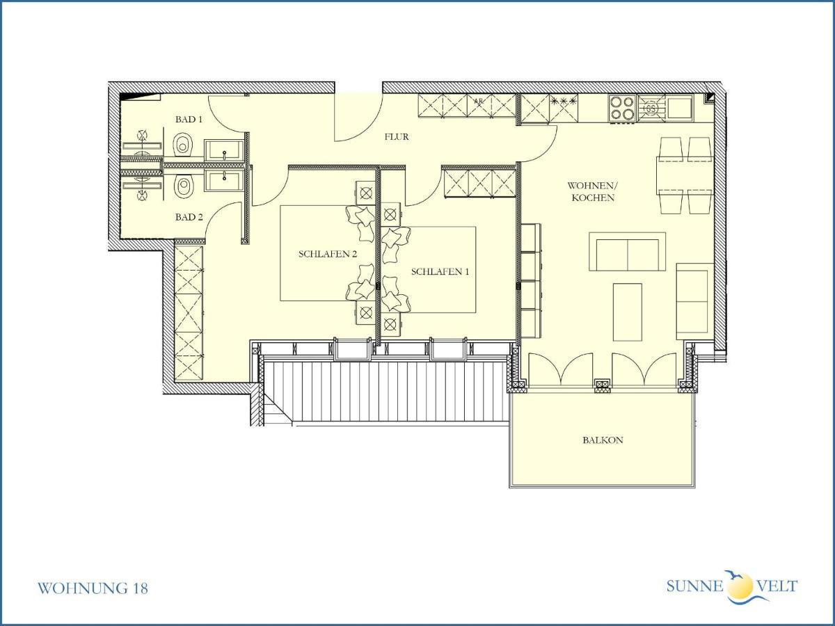 Sunnevelt-Apartment-18 Кюлунгсборн Экстерьер фото